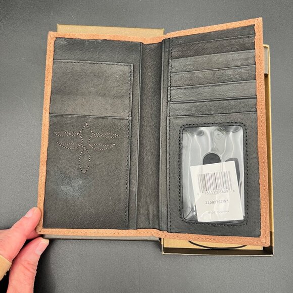 Justin Boots Genuine Leather Rodeo Wallet - Picture 3 of 4